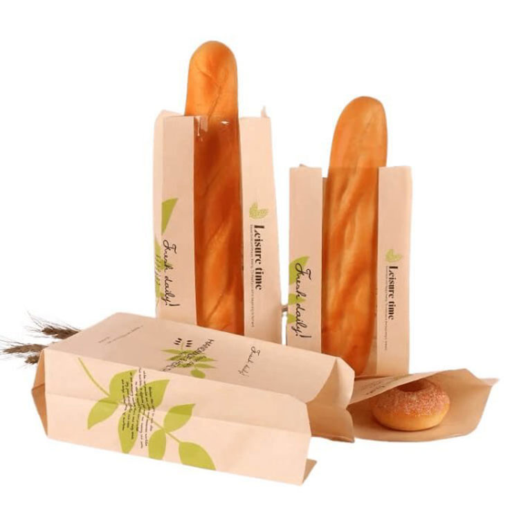 Sacchetti di carta per pane baguette con finestra
